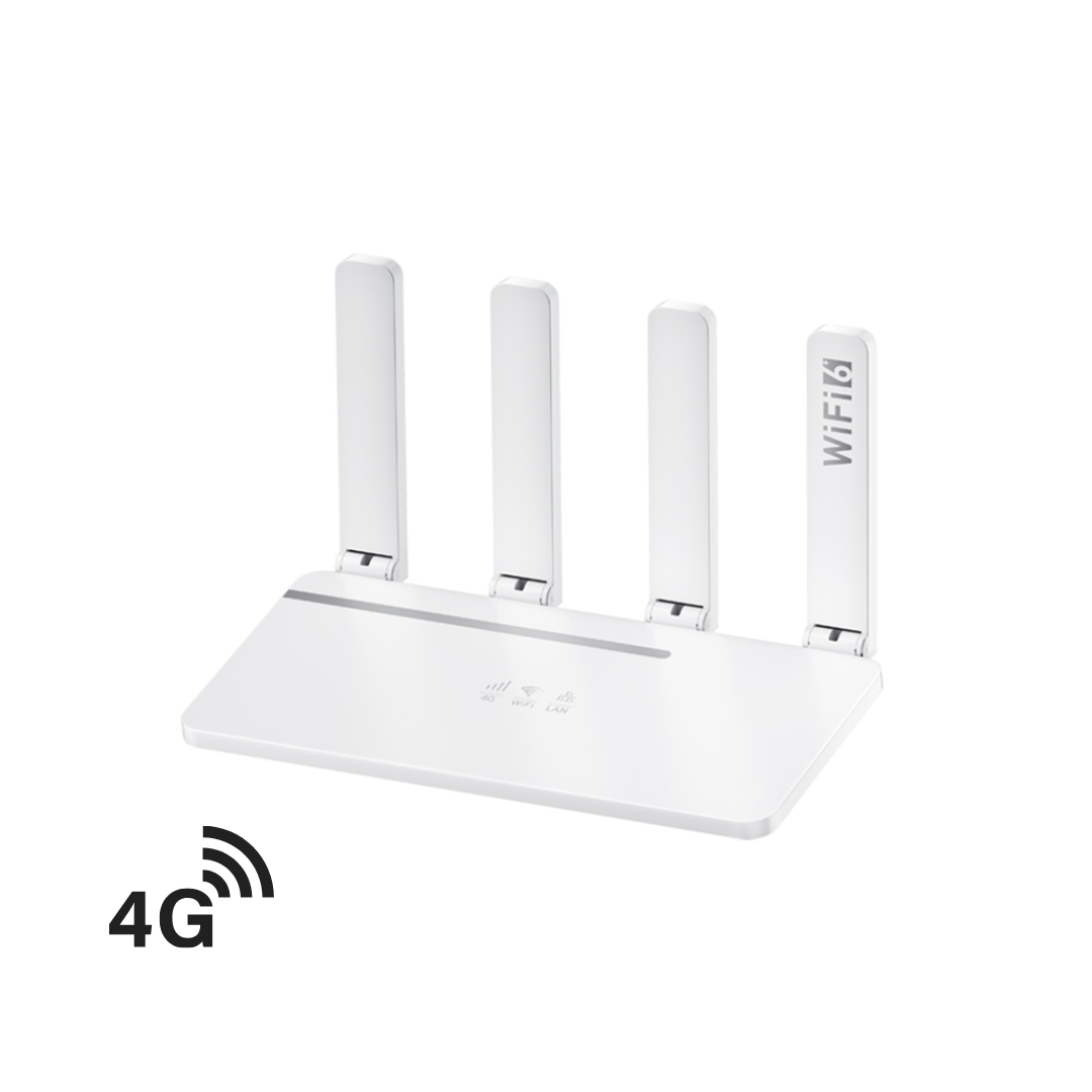 Router wireless 4G Cartela SIM Router 3, Wi-Fi 6 Plus, 300Mbps, Easy Setup, Pearl White