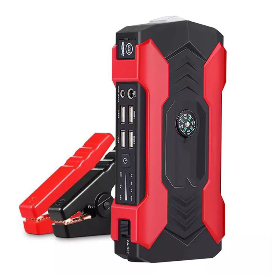 Starter auto multifunctional, acumulator extern, 4 usb, lanterna, busola 15000mA, curent de pornire, 400 A - Taggo.ro