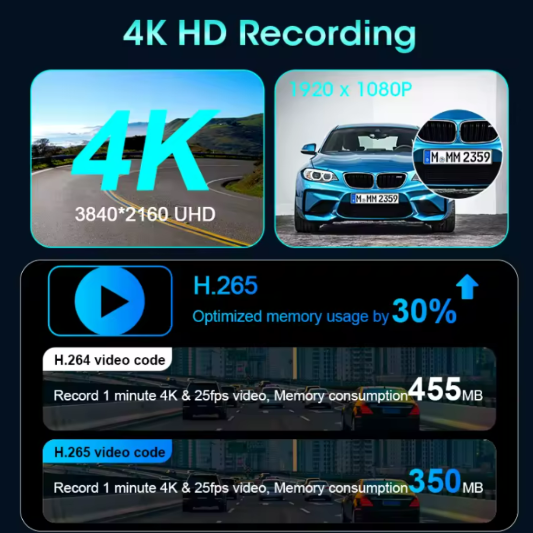 Navigatie Stereo Auto C10 4k + camera spate 1080P DVR, Ecran 8,1", Conectivitate Bluetooth, GPS