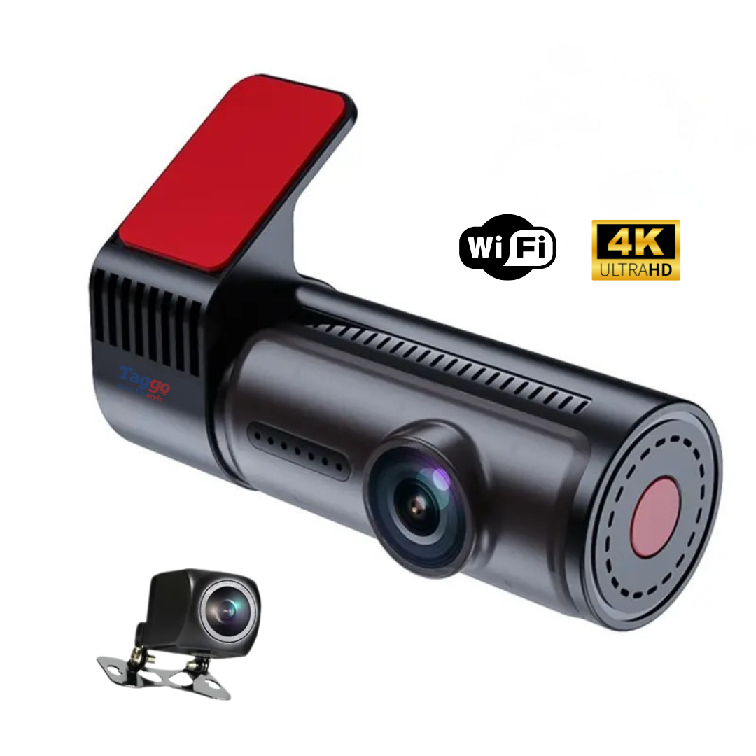 Camera Auto D18 4K + camera spate 1080P, WiFi, Viziune nocturna, DVR