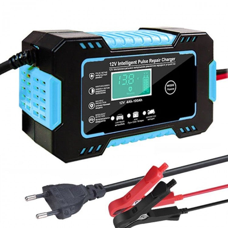Redresor Baterie - Incarcator Digital Cu Display Automat Inteligent Pentru Masina Si Motocicleta 12V - Taggo.ro