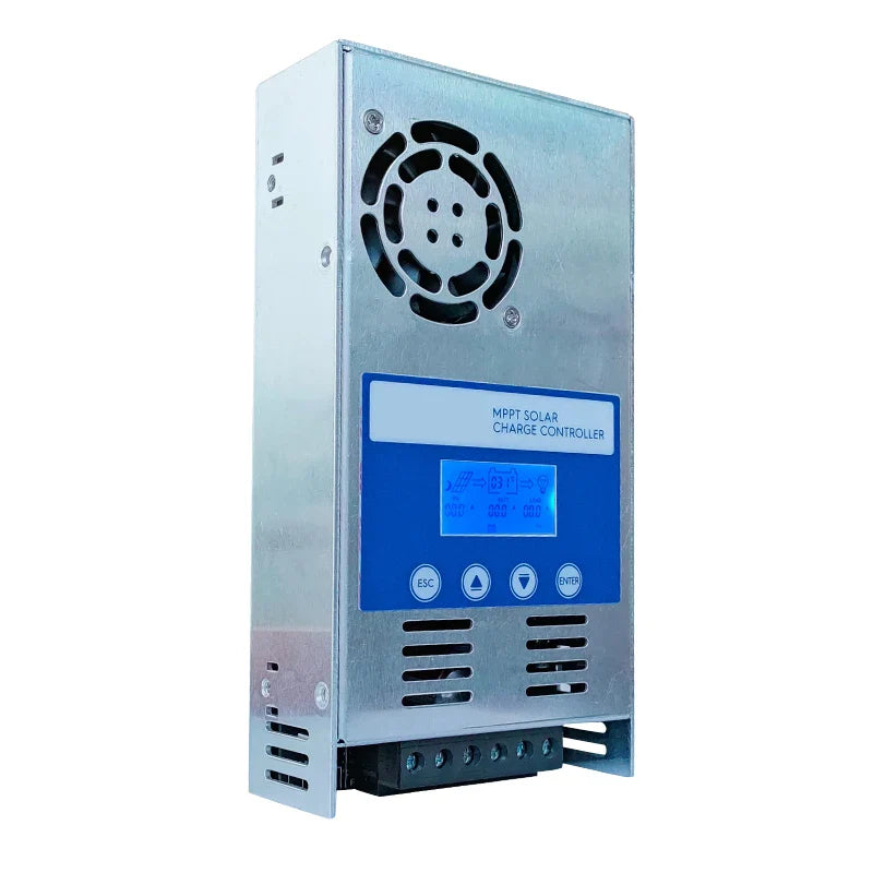 Controler Solar MPPT 60A cu Ecran LCD pentru Incarcare Automata 12V-48V, Compatibil cu Panouri PV de Pana la 190VDC