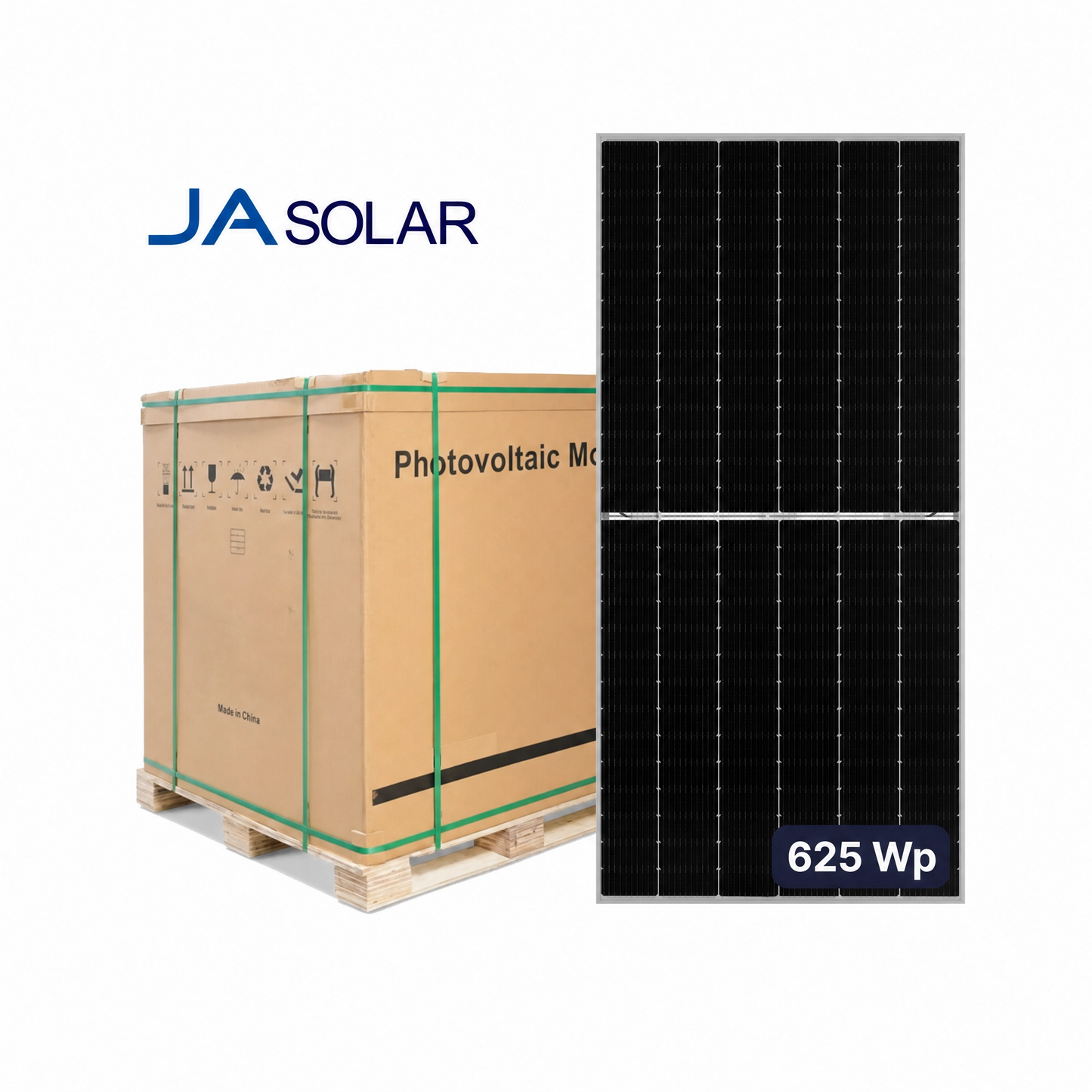 Panou Solar JA Solar 625W JAM66D45-LB Bifacial N-Type, DeepBlue 4.0 Pro, Eficienta 23.1%, Dual Glass
