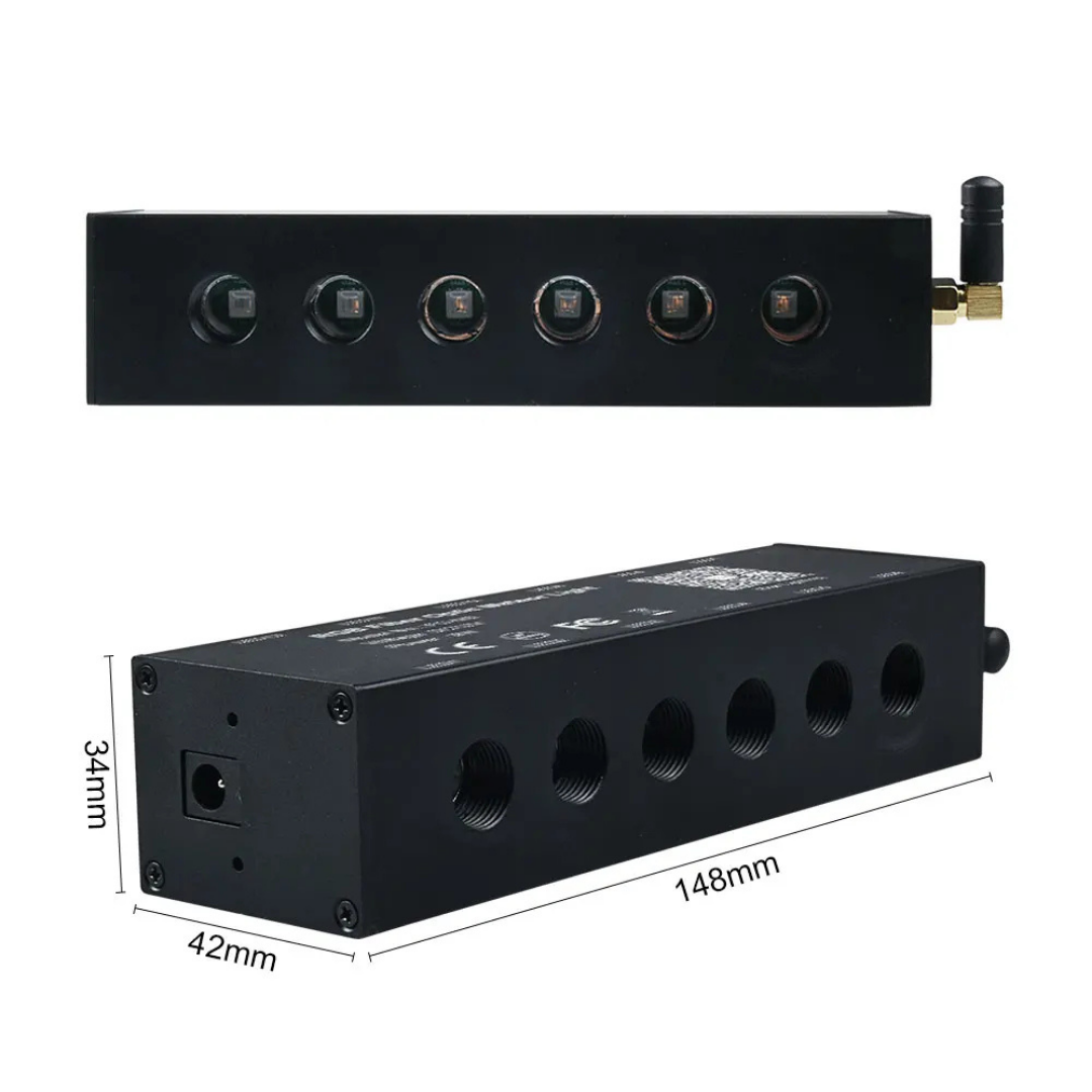Kit Fibra Optica 9W efect stele cazatoare, meteorit, RGB, 12 canale cu 500 fire la 3M 0.75mm
