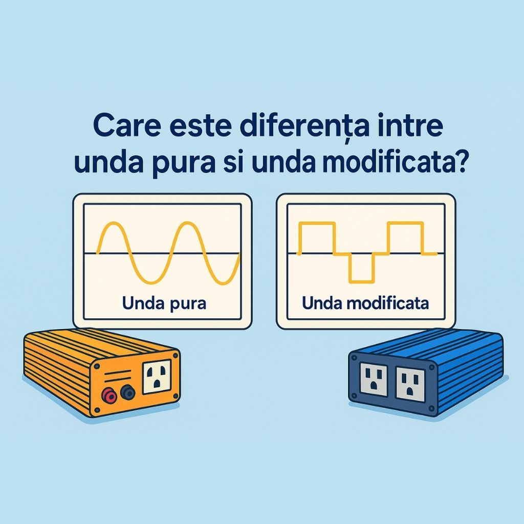Care este diferenta dintre invertorul cu unda pura si cel cu unda modificata?