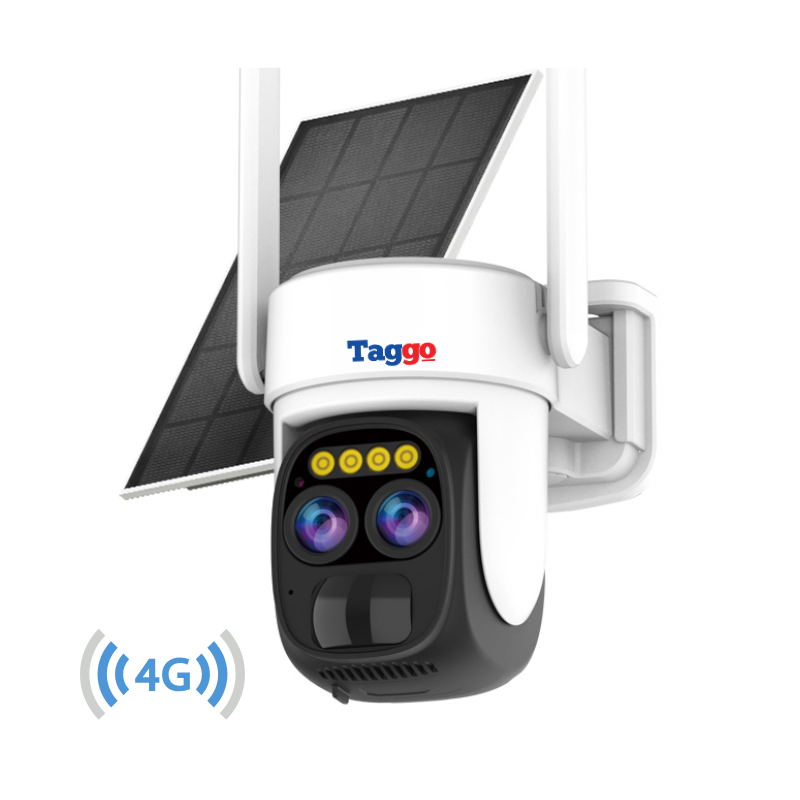 Camera Supraveghere Exterior 4G 4K Ultra HD, Dual Camera 4MP+4MP, 10X Optical ZOOM, Incarcare Solara, Rotire Din Aplicatie, Rezistenta La Apa IP 66