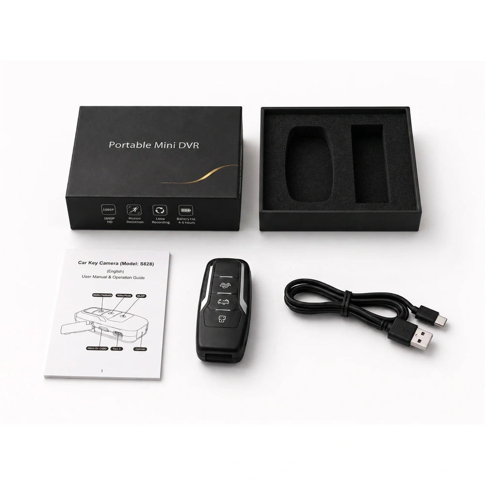 Camera video ascunsa tip cheie auto S825 Full HD 1080P cu detectare miscare