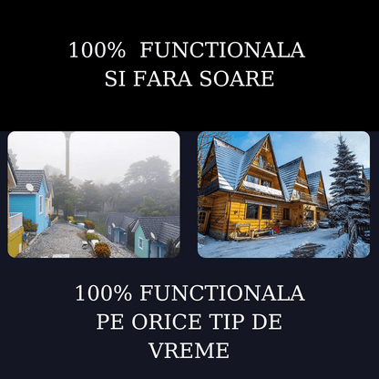 Camera de supraveghere exterior wireless WISTINO 4K Ultra HD, duală, zoom optic 10X, rezistentă la apă IP66, control din aplicație.