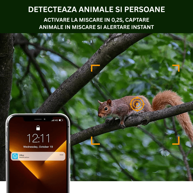 Camera Solara 4G 4MP cu GPS, Tracking Uman si Baterie 8000mAh