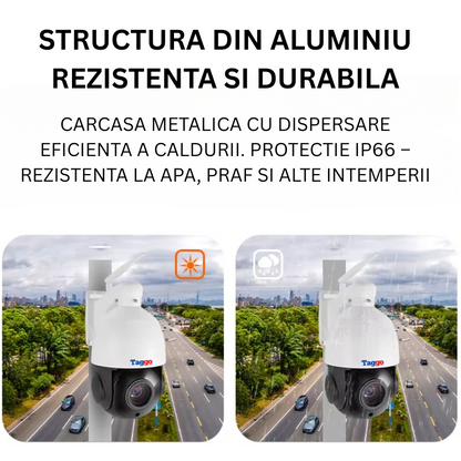 Camera de Supraveghere Conexiune Cartela SIM 4G, Rezolutie 5 MP, ZOOM 18X Optic, Detectie Miscare, IP66