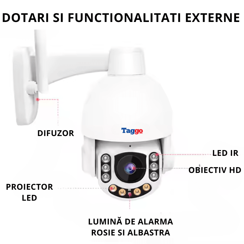 Camera 4G VStarcam CG65 Full HD 1080P cu Auto Tracking si Alarma