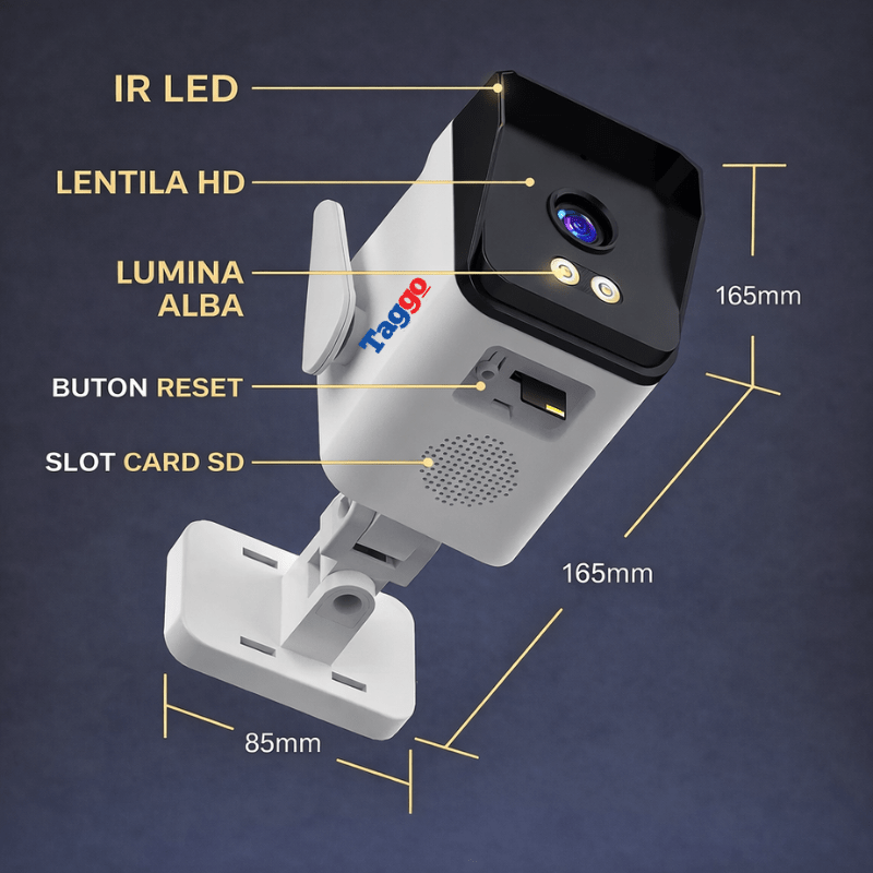 Camera WiFi 3MP 180 grade O-KAM Pro cu Human Tracking si Vedere Nocturna Color