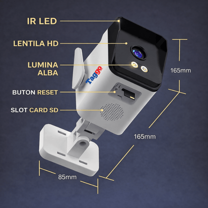 Camera WiFi 3MP 180 grade O-KAM Pro cu Human Tracking si Vedere Nocturna Color