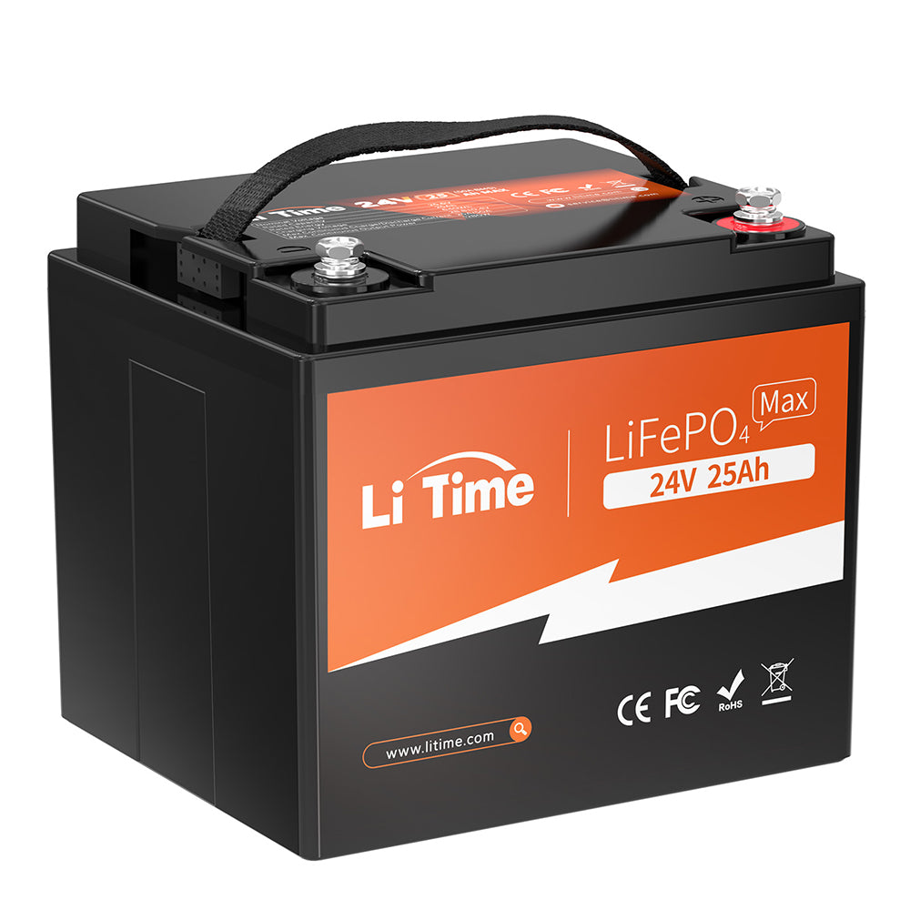 Baterie LiFePO4 LiTime 24V 25Ah 640Wh, BMS 50A pentru Scaun Rulant si Unelte