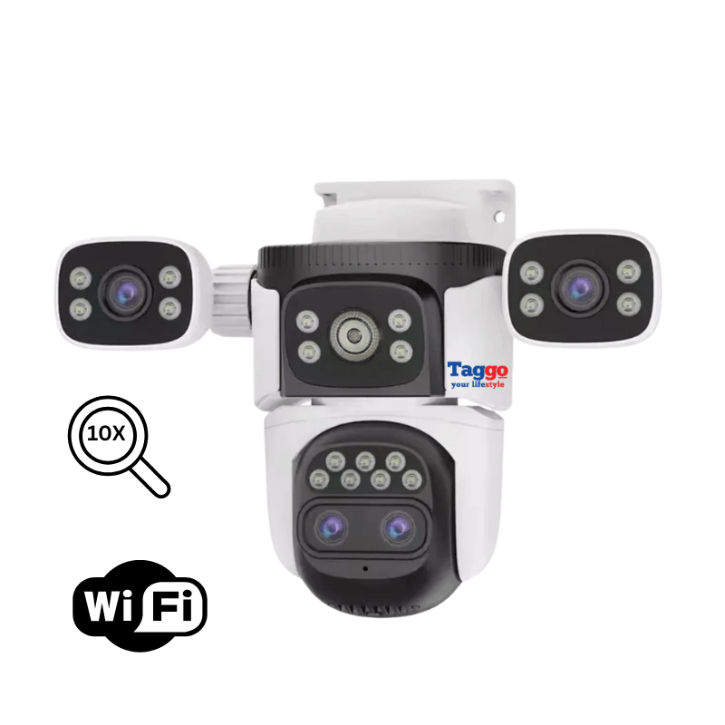 Camera Crocodil 12MP WiFi – Zoom 10X, Vedere Nocturna Color, Urmarire Automată