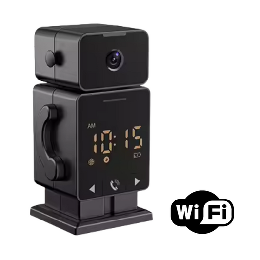 Camera de Securitate cu Ceas de Perete – WiFi, Tuya Smart, Detectie Miscare, Alarma, Vedere Nocturna Color, Apel cu o Atingere
