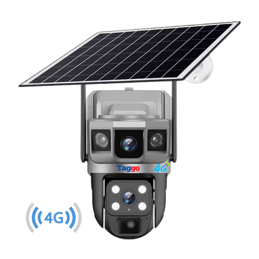 Camera de Supraveghere Solara 4G Cartela SIM, Online 24h, 5 MP, Zoom 10X, Full HD, Panou Solar 10W Rezistenta La Apa IP 66