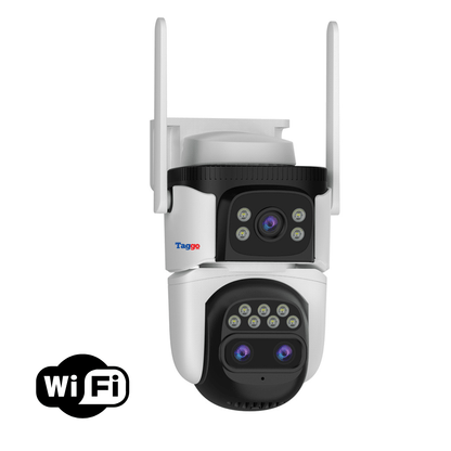 Camera de Supraveghere WIFI, 3 lentile, 6K 9MP, Auto Zooming 10x hybrid, Notificari, Control din Aplicatie, Urmarire Automata