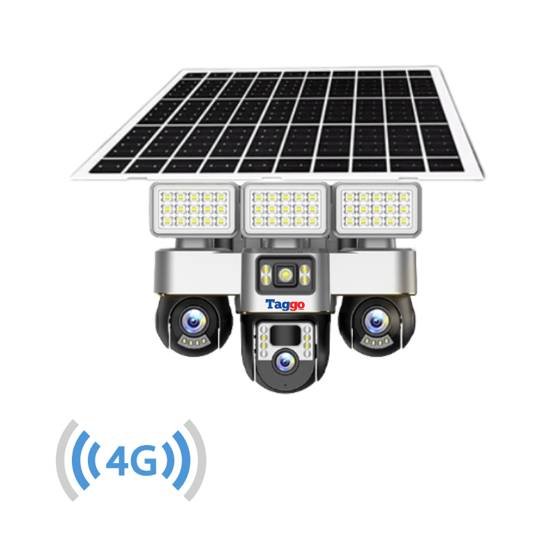 Camera de Supraveghere cu Panou Solar, Conexiune 4G, 12MP, Detectie miscare, Vedere pe Timp de Noapte, Urmarire Miscare Umana, Rezistent la Apa/Intemperi, Comunicare Bidirectionala