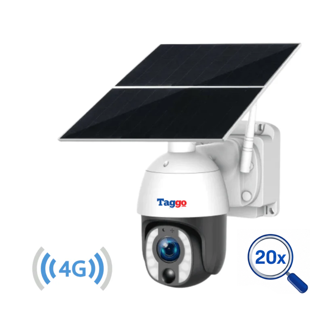 Camera Solara 4G 8MP cu Zoom Optic 20X, Panou 20W si Detectare PIR