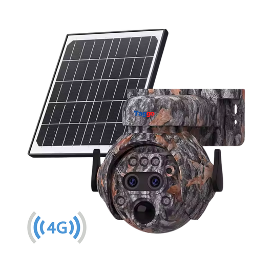 Camera de Vanatoare Camouflage Conexiune Cartela SIM 4G, 8MP, ZOOM 12X Optic, Detectie Miscare, Control din aplicatie, IP 65