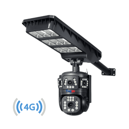 Lampa Stradala cu Camera 4G/ eSIM, 8MP, Inregistrare Continua 24/7 AOV, Viziune Color pe timp de noapte