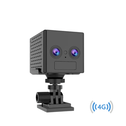 Mini Camera 4G Dual Lens 1080P cu Zoom Hibrid 6X si Detectare Umana