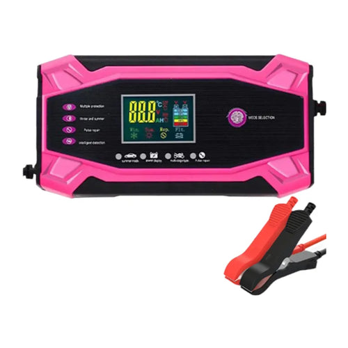 Incarcator Baterie Auto 12V/10A, 24V/5A, cu control inteligent si ecran LCD