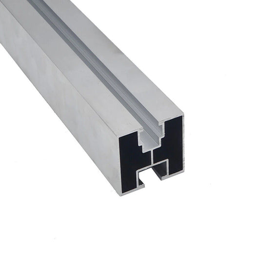 Profil aluminiu tip H 40x40 mm pentru montaj panouri fotovoltaice – sina 3.6m