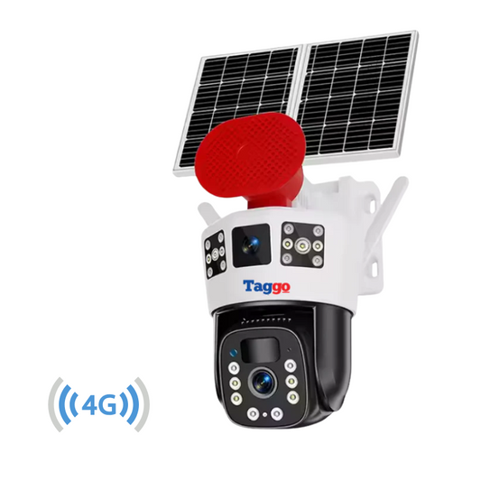 Camera Supraveghere 4G 6K Ultra HD, Dual Camera 12MP, Incarcare Solara Panou 20W, Rotire Din Aplicatie, Rezistenta La Apa IP 66