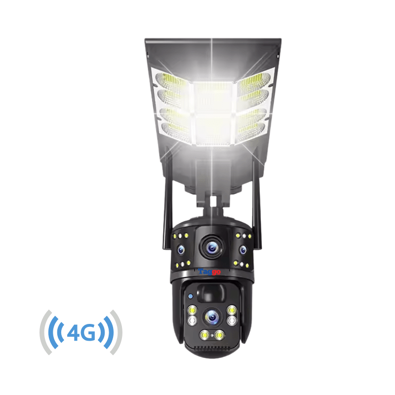 Lampa Stradala cu Camera 4G si Incarcare Solara, 8MP,Urmarire Automata si Comunicare Bidirectionala