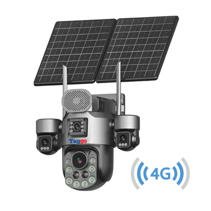 Camere Supraveghere, Panou Solar Dublu, 4K, 4G ZOOM OPTIC 99X,Vedere Full Color, Inregistarare  AOV