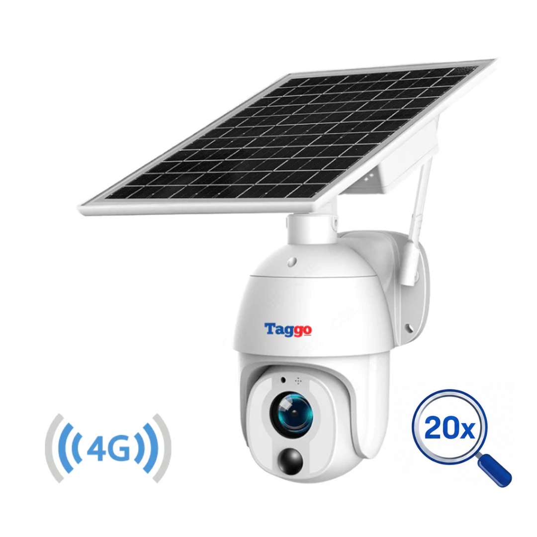 Camera Solara 4G 8MP cu Zoom Optic 20X, Panou 9W si Detectare AI