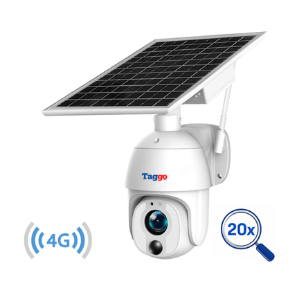 Camera Solara 4G 8MP cu Zoom Optic 20X, Panou 9W si Detectare AI