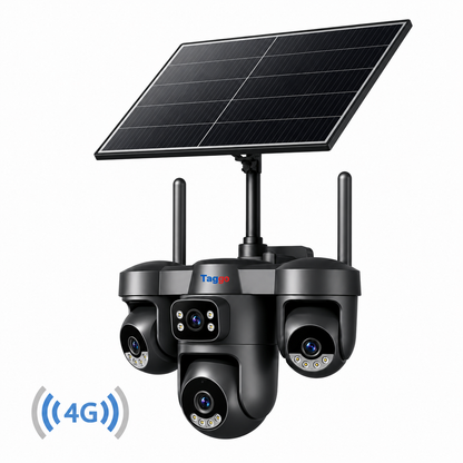 Cameră Supraveghere 4G Solară 360° 12MP AOV | O-KAM Pro