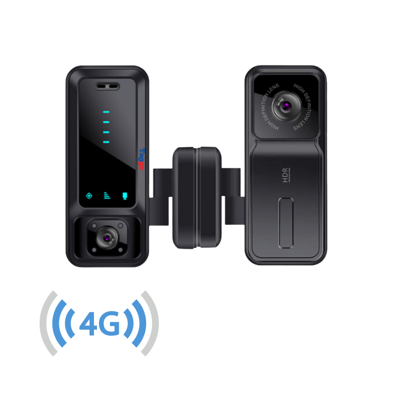 Camera Auto Dubla- Fata si Interior 4K, Cartela SIM 4G, Functionare 24/24, Viziune Nocturna, Comunicare Bidirectionala, GPS - Taggo.ro