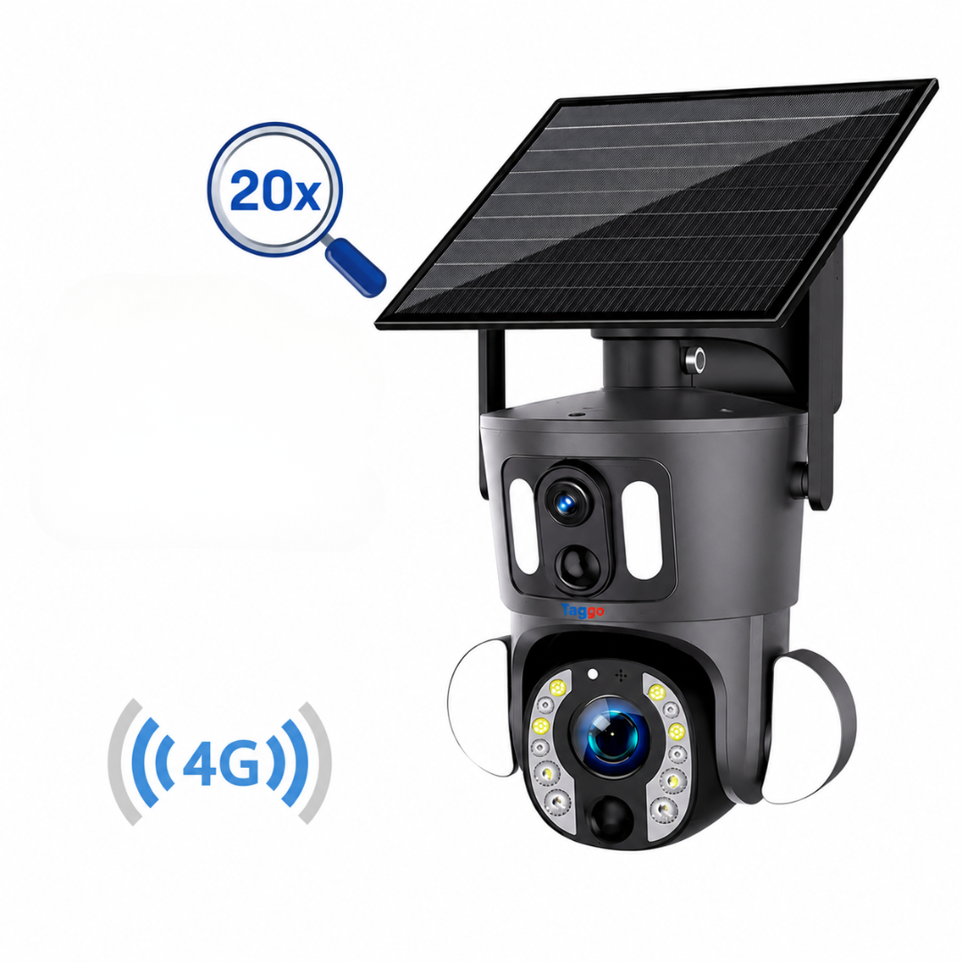 Camera Solara 4G 8MP cu Zoom Optic 20X, Baterie 15600mAh si Tracking AI