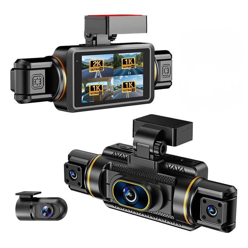 Camera de bord Crocodil 2K Conexiune 4G, 4 Camere, Monitorizare parcare 24h, GPS,  Ecran 3 inch