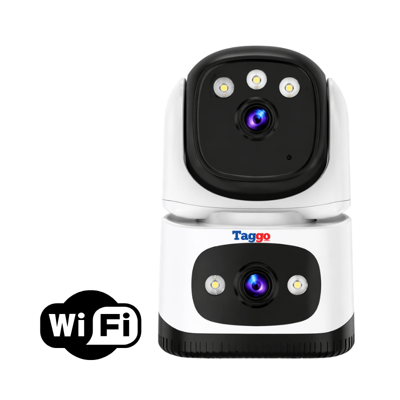 Camera Supraveghere Interior, Conexiune WIFI, 2 Lentile, Rezolutie 6MP, Detectie Persoane, Night Vision