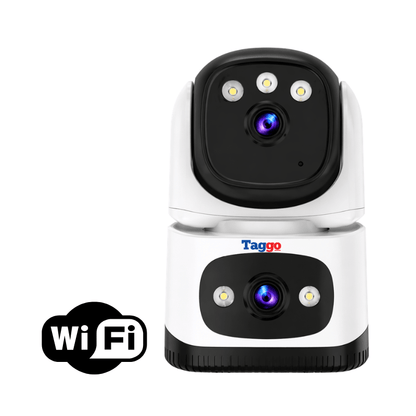 Camera Supraveghere Interior, Conexiune WIFI, 2 Lentile, Rezolutie 6MP, Detectie Persoane, Night Vision