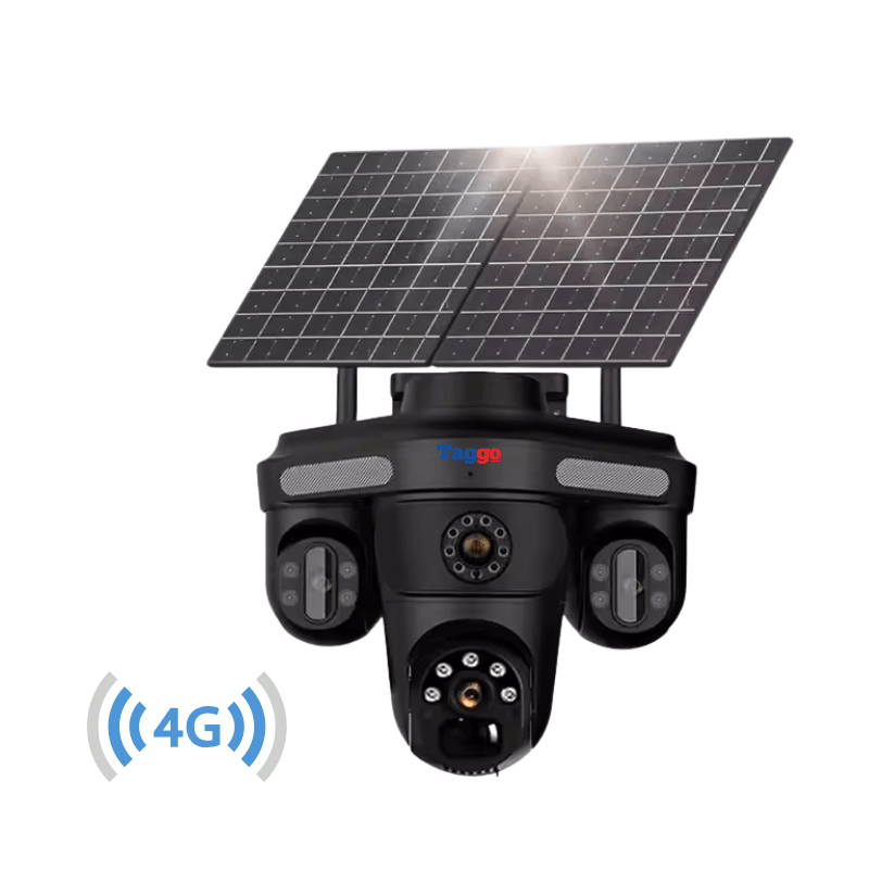 Camera de Supraveghere 12MP, Cartela SIM 4G, Monitor Panoramic, Control din Aplicatia Mobila, Panou Solar