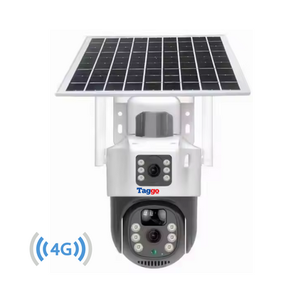 Camera Supraveghere 4G 4K Ultra HD, Dual Camera 8MP, Incarcare Solara, Rotire Din Aplicatie, Rezistenta La Apa IP 66