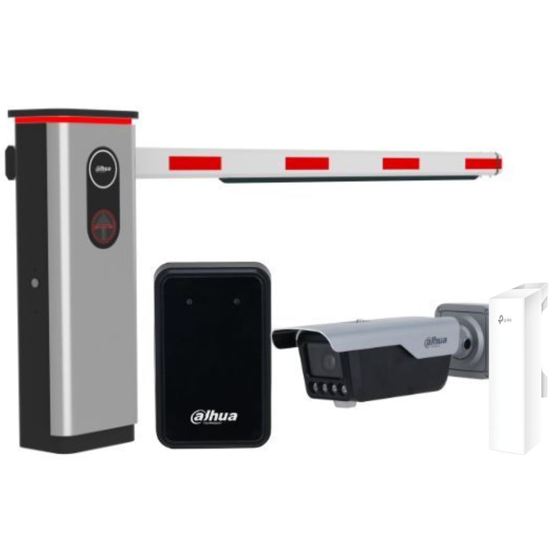 Kit Bariera Auto Dahua cu Camera ANPR 4MP + Brat LED 4m + Detector Radar Vehicul