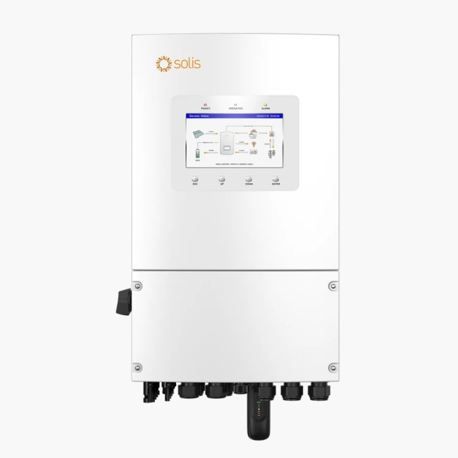 Invertor Hibrid Solis 6kW S6-EH1P6K-L-PLUS Monofazat cu 2 MPPT – 10 Ani Garantie