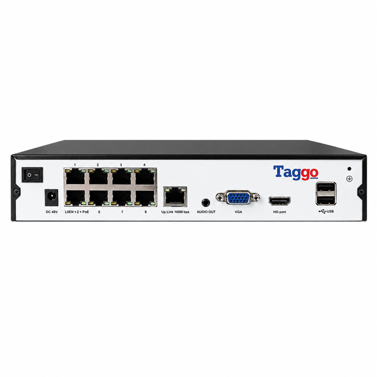 NVR 8 PoE 4K PNVR-808 cu Analiza AI, 10 Camere IP si XMEye