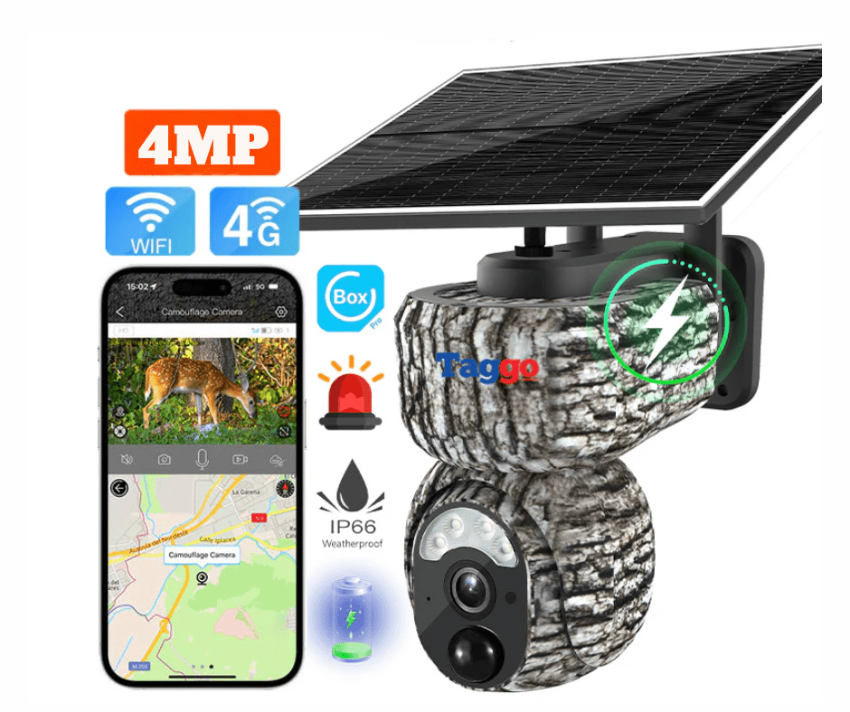 Camera Solara 4G 4MP cu GPS, Tracking Uman si Baterie 8000mAh