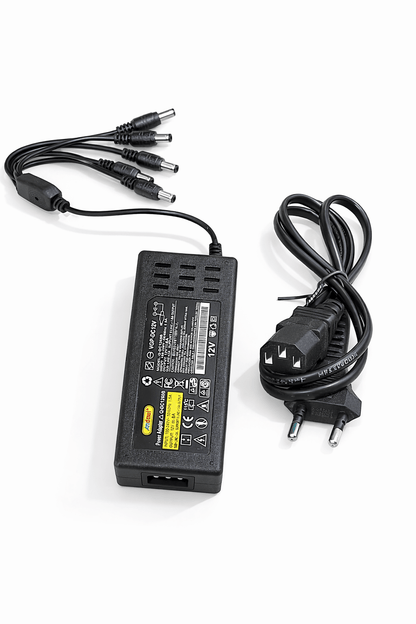 Adaptor Anduli 12V 8A 96W cu 5 Iesiri DC pentru Alimentarea Camerelor