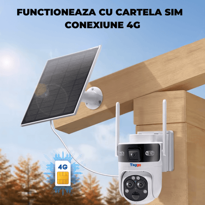 Camera Solara 4G 6MP cu 3 Lentile, Zoom Optic 15X si Tracking AI