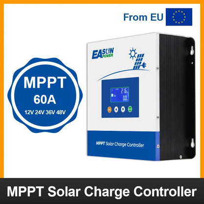 Controler Solar MPPT 60A Easun 12V/24V/36V/48V Auto, 150Voc, LCD, max. 3200W