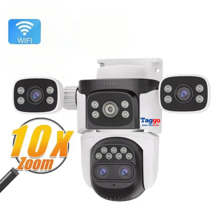 Camera Crocodil 12MP WiFi – Zoom 10X, Vedere Nocturna Color, Urmarire Automată